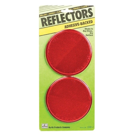 Reflector Press On 3-1/4In Red